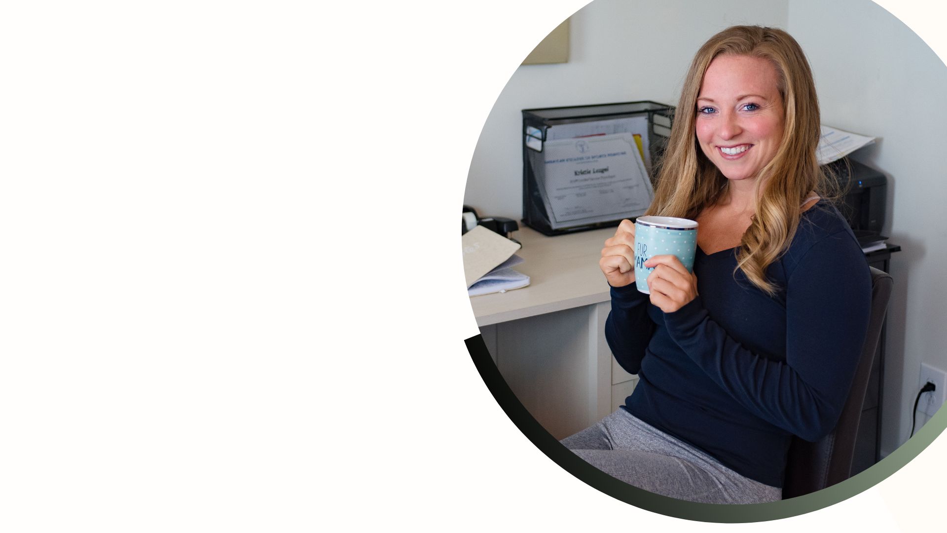 Kristie in her office